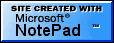 Utvecklad i Microsoft Notepad